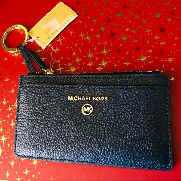 Michael Kors Jet Set Charm, Small Slim Line Card Case Key Chain, Leather, NWT - Picture 2 of 13
